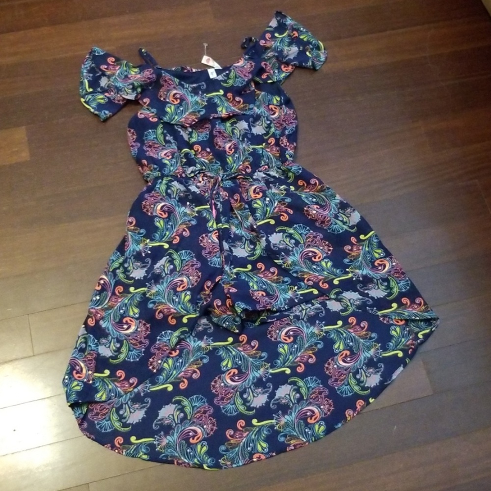 NWT ,japna kids, high low dress with shorts